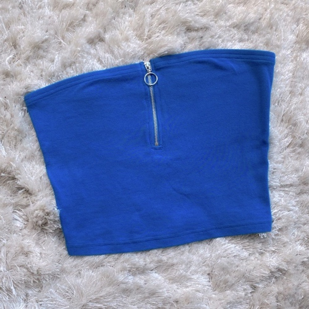PacSun Me to We Cropped Zip Tube Top (M)